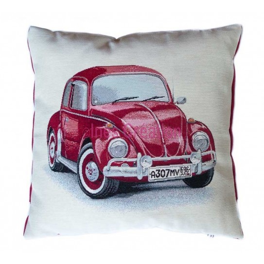 Housse de coussin Coccinelle Rouge