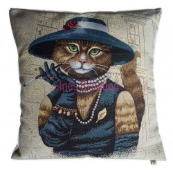 Cushion cover elegant cat