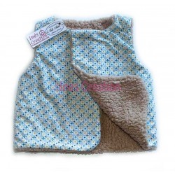 Gilet style petit berger bébé enfant Collection tissu avrey