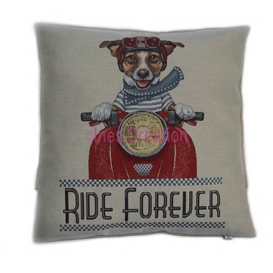 Cushion cover retro dog