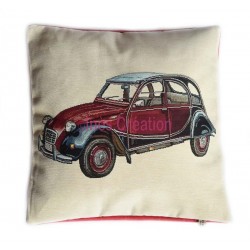 Housse de coussin 2 CV Charleston