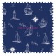 Motif bateau fond marine