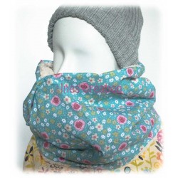 Tubular Sherpa Scarf Anisley Mint/Pink