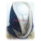 Tubular Sherpa Scarf Fida Blue