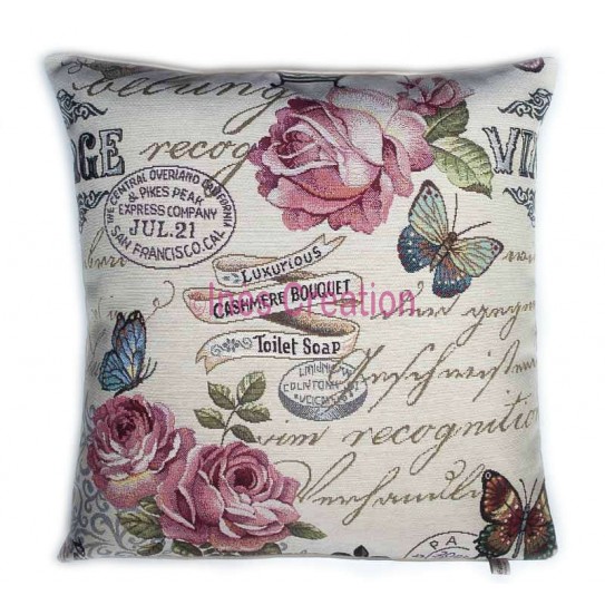 Housse de coussin Rose Vintage