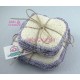 Lingettes Lavables Parme organic cotton 3.2"x3.2"