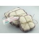 Lingettes Lavables Aubergine en coton 100% biologique