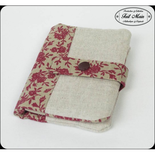 Portefeuille/Porte-cartes Coton Lin Beige