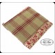 Housse tablette 10" tissu et toile coton fleurs bordeaux