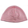 Kit patron bonnet bébé jersey coton bio rose et blanc 0 à 18 mois