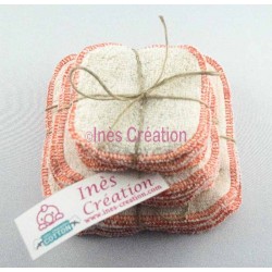Washable Wipe Orange Organic Cotton