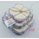 Lingettes Lavables Parme en coton 100% biologique