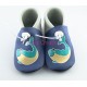 Chaussons bébé en cuir souple Baleine